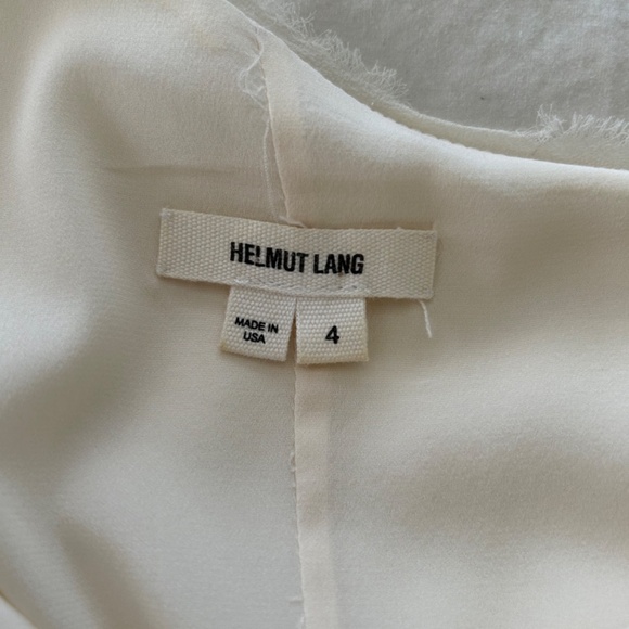 Ivory Helmut Lang Asymmetrical Draped Dress and Matching Jacket - Picture 16 of 16